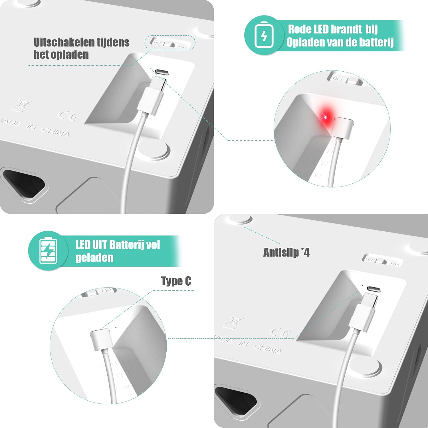 Detalle de Migipaws MigiBox kattenspeelgoed met 7 gaten, bewegingssensor en USB-C