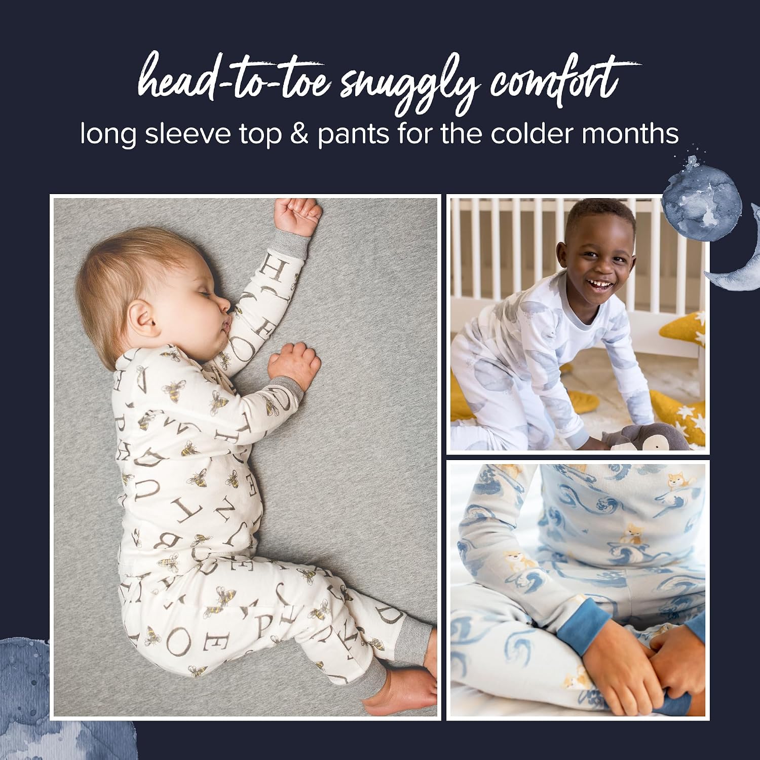 Thumbnail 4 de Burt's Bees Baby Organic Cotton Pajamas for Boys — 2-Piece Toddler PJ Set