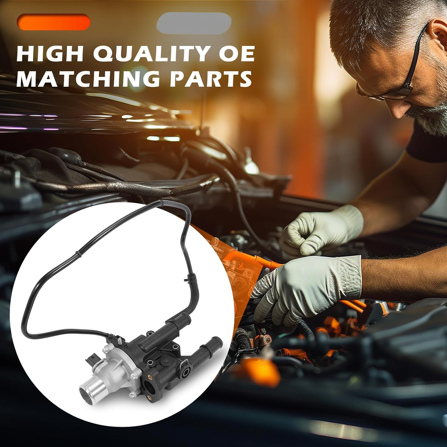 Thumbnail 6 de KASturrboo 55353311 Thermostat Housing with Thermostat Water Hose Pipe (compatible with select Opel models)