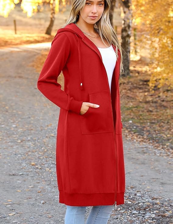 Detalle de Zeagoo Zip Up Hoodie Jacket, Oversized Fleece