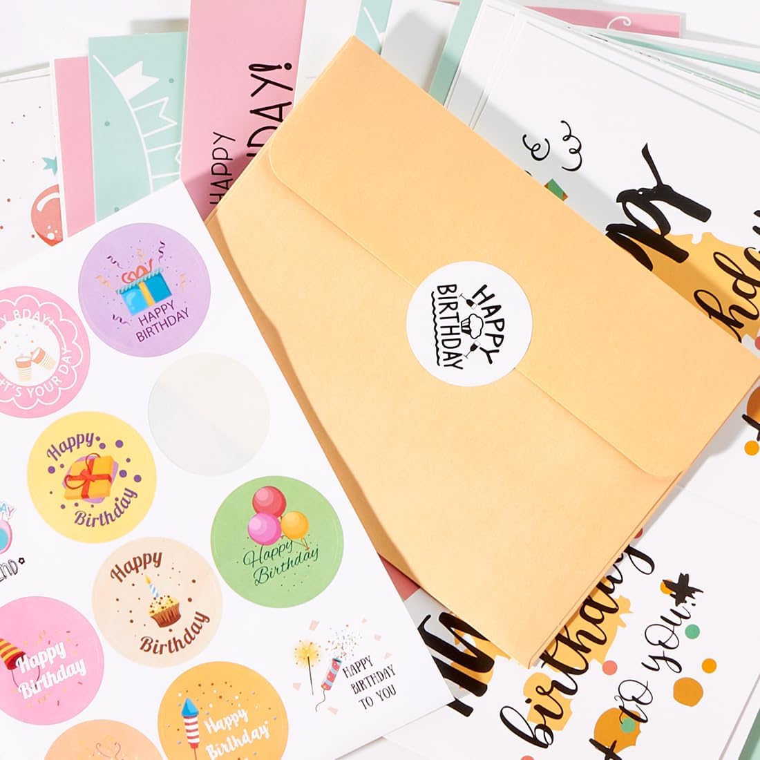 Detalle 2 de Youteer Birthday Card Set, 24 Cards