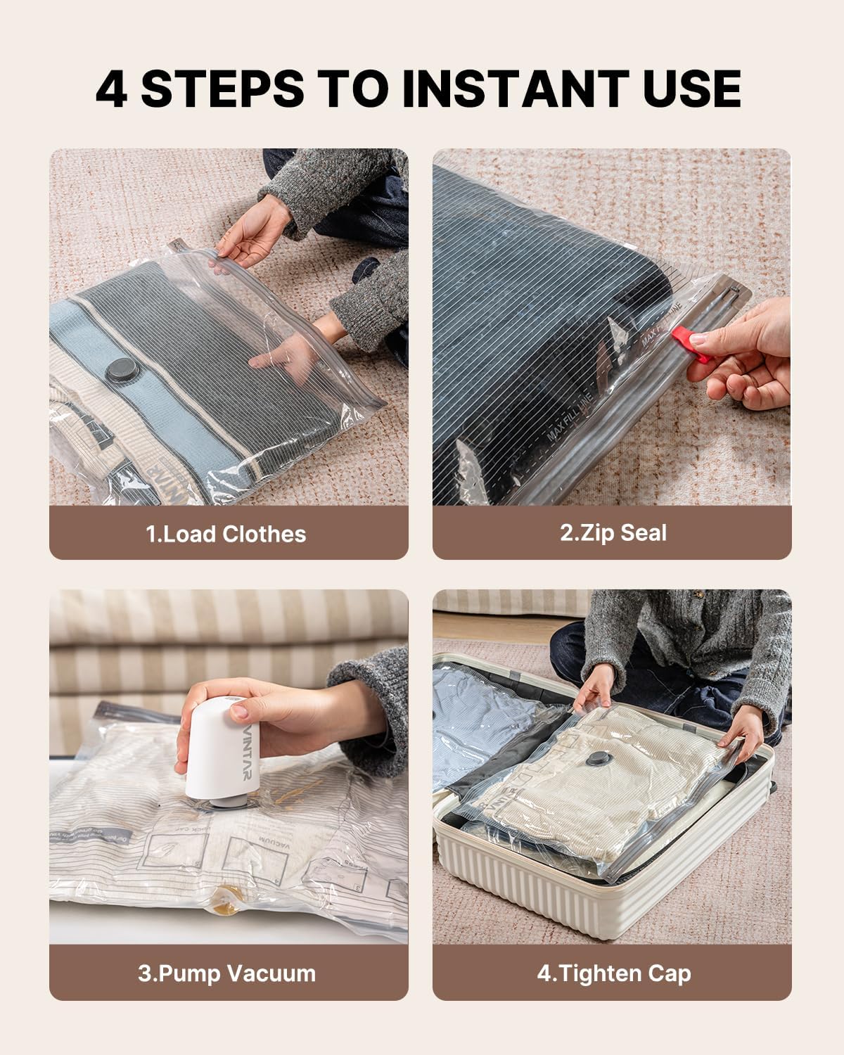 Thumbnail 6 de VINTAR Vacuum Storage Bags, 16-Pack