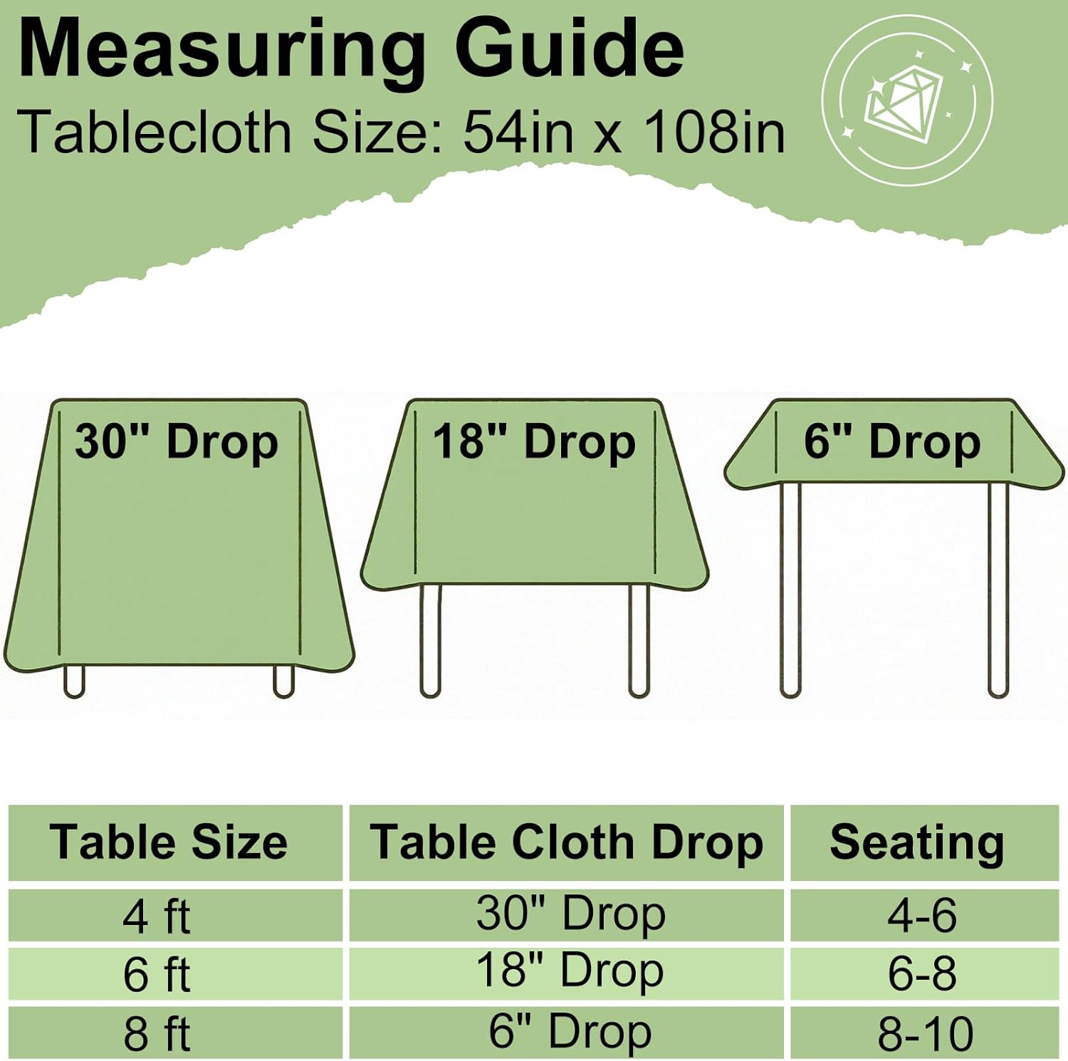 Thumbnail 6 de Misaya Black Disposable Tablecloths, 54" x 108
