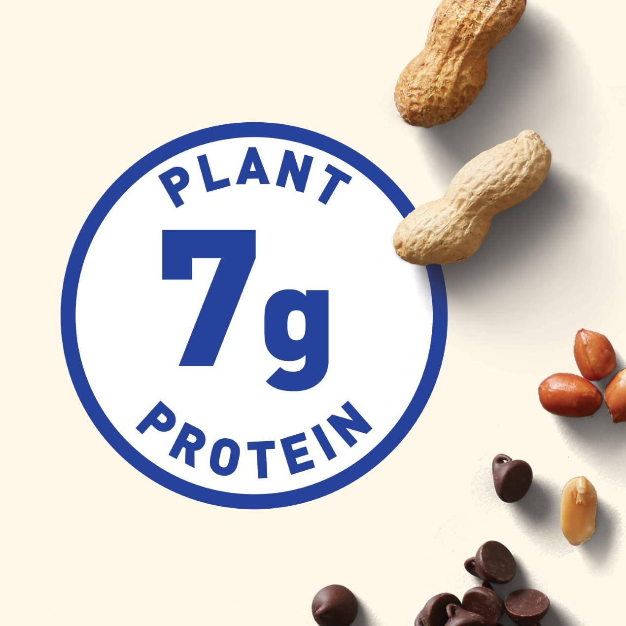 Detalle de CLIF Nut Butter Bar | Snackriegel mit pflanzlichem Protein (7 g) – Chocolate Chip Peanut Butter, 12 x 50 g