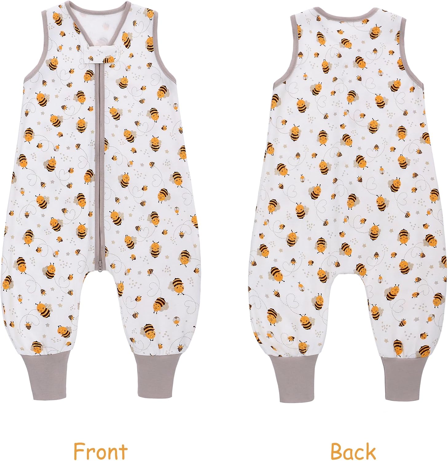 Thumbnail 6 de 2er Pack Baby Schlafsack Sommer mit Füßen 0.5 Tog – 100% Baumwolle, Fußöffnung, ärmellos