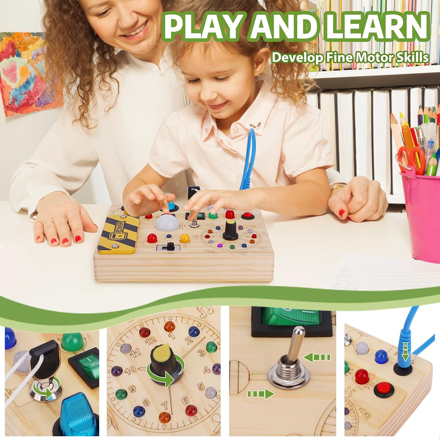 Thumbnail 2 de Konijiwa Montessori Busy Board