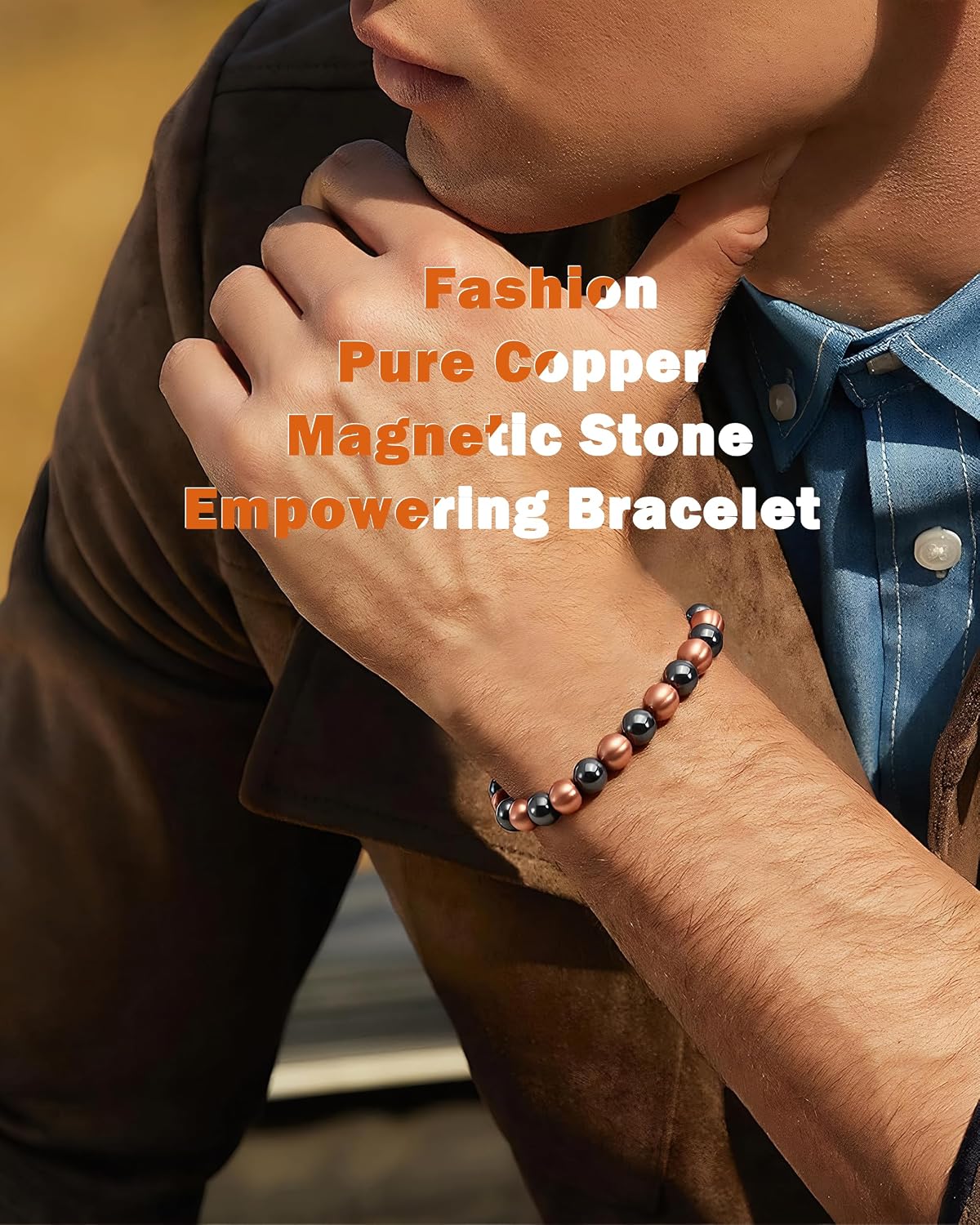 Thumbnail 5 de DBPBToU Bracciale Magnetico Uomo 13 magneti
