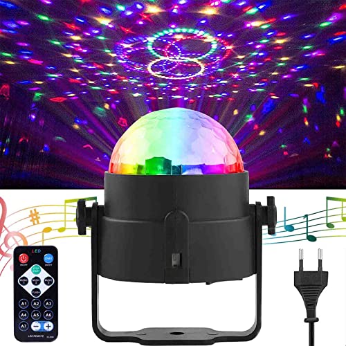 Detalle de Luzes de discoteca SEBRUANC LED RGB 3W con sonido activado