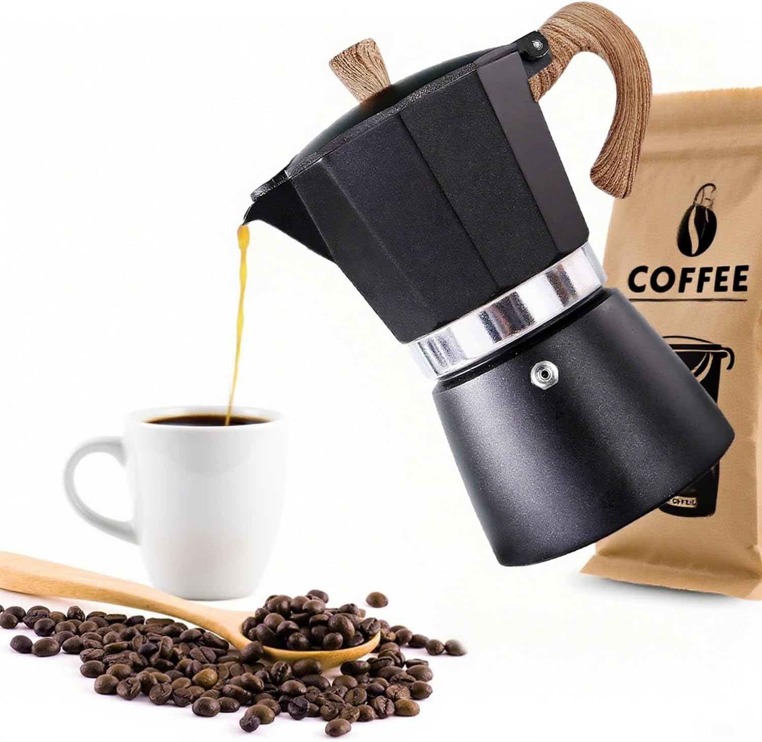 Detalle de AIFUSI Moka Pot 6 Cup 10 oz