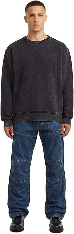 Detalle de G-STAR Washed R Sw Felpa Uomo: comfort e stile everyday