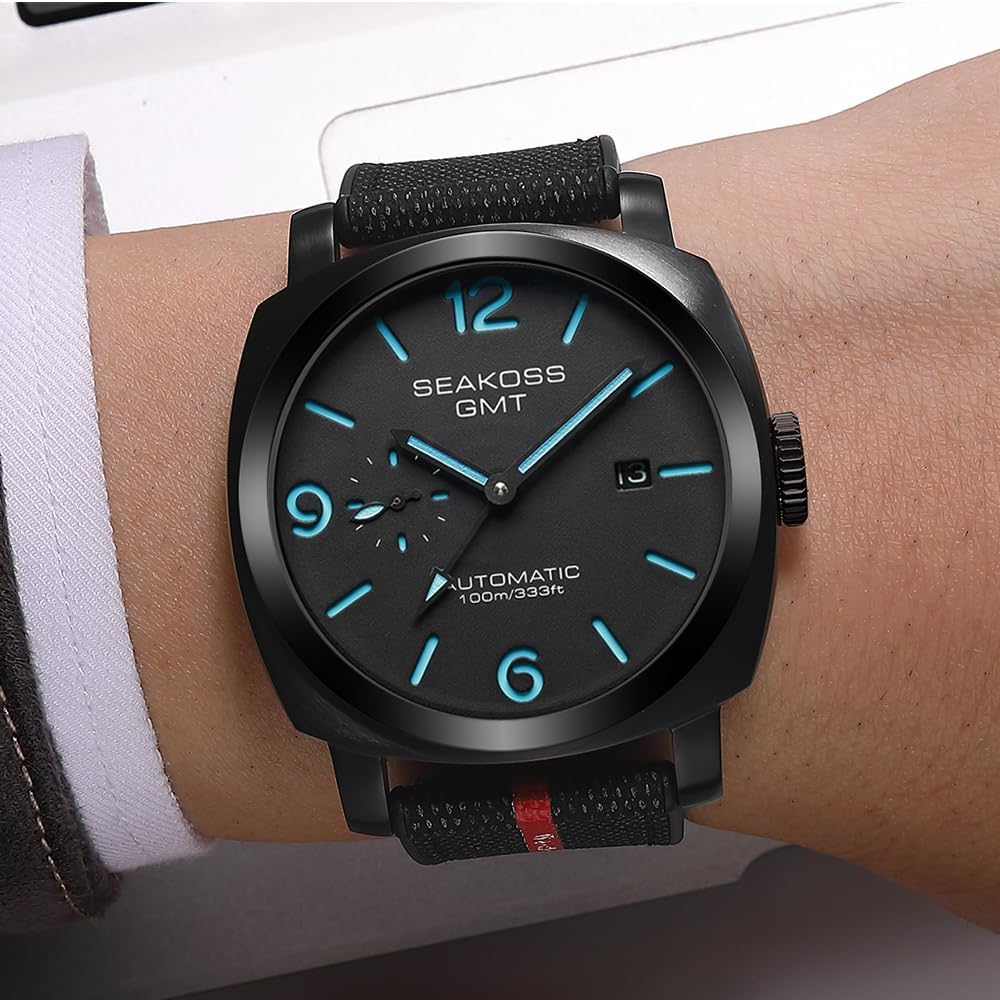 Thumbnail 2 de SEAKOSS GMT S8441 orologio automatico da uomo 45 mm con doppio fuso e vetro zaffiro