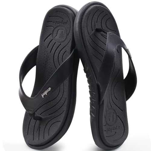 Thumbnail 6 de jiajiale Tongs Femme Mode Orthopédique en Cuir Végan et Semelle Antidérapante