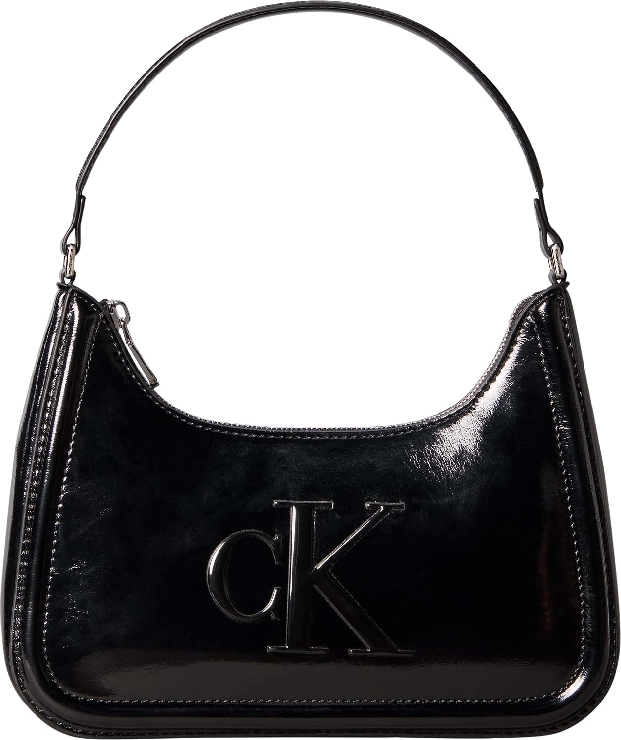 Imagen de Calvin Klein BOLD CK Metallic Shoulder Bag (LV04F3332G) – Black crossover bag en OfertitasTOP