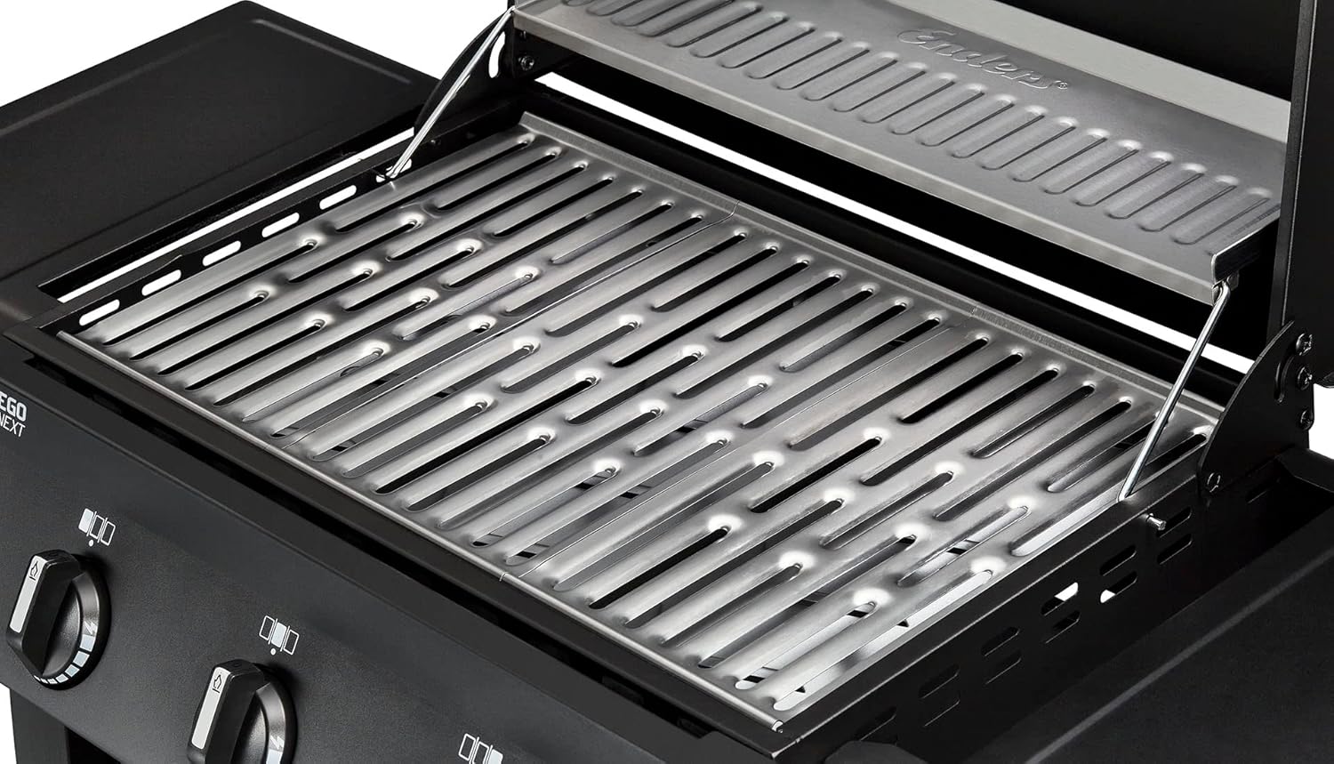 Detalle de Enders Gasgrill SAN DIEGO NEXT 3 – Edelstahl, 3 Brenner, Thermometer, kompakt für Balkon & Camping
