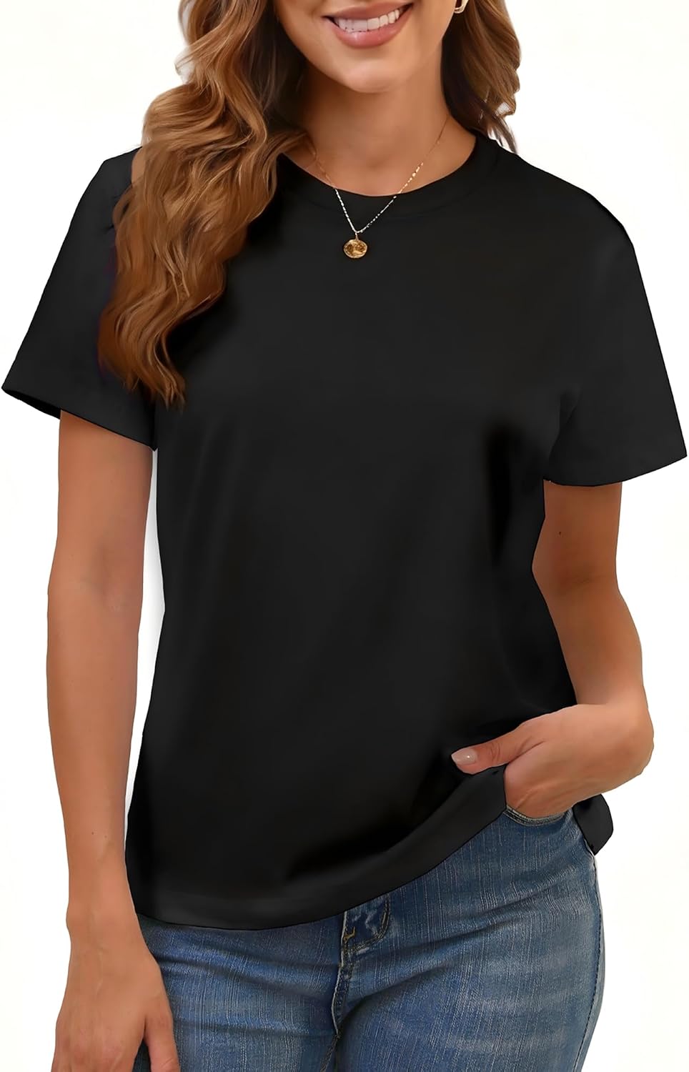 Detalle de BJY Women's Cotton T-Shirt