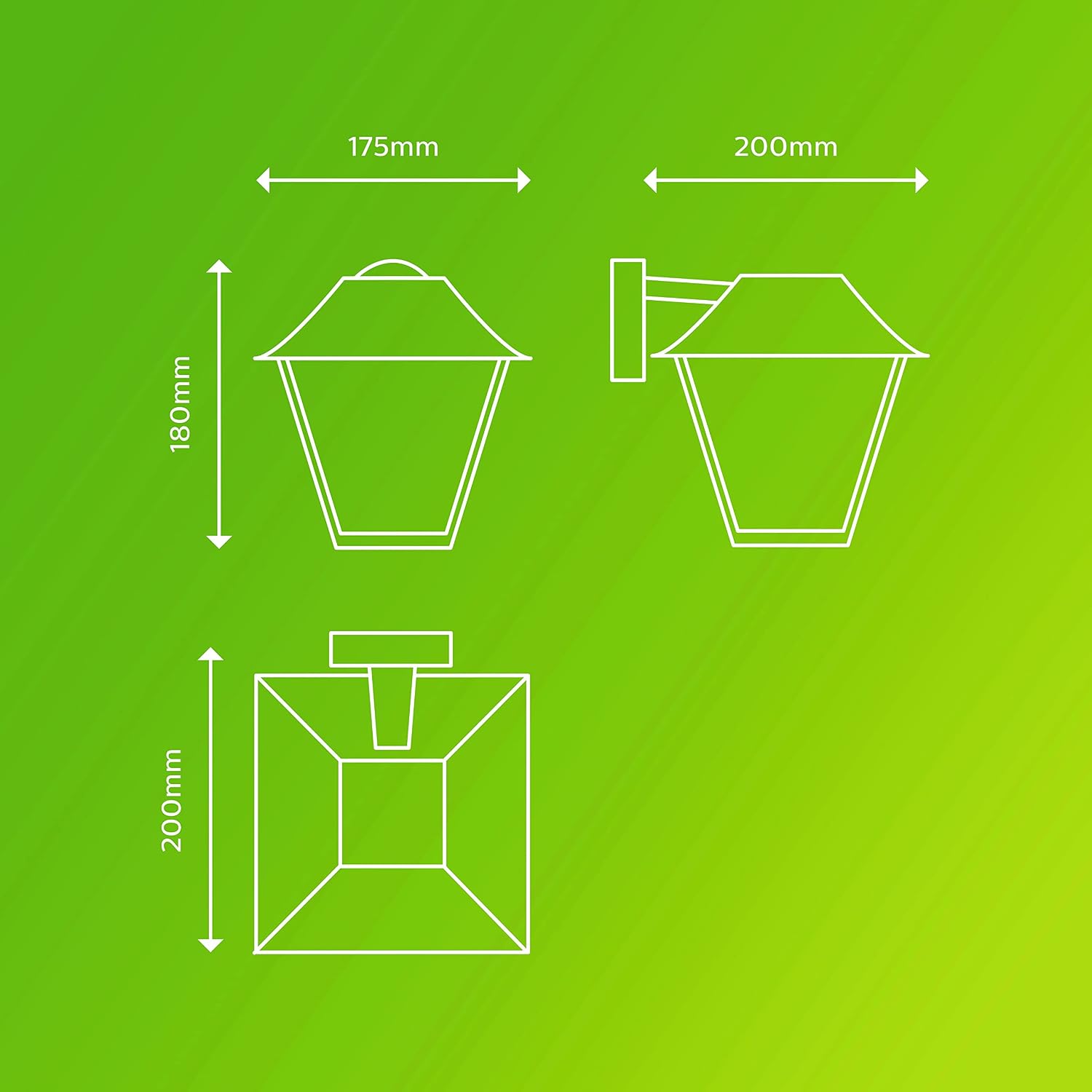 Detalle de Philips Alpenglow Outdoor Wall Light IP44
