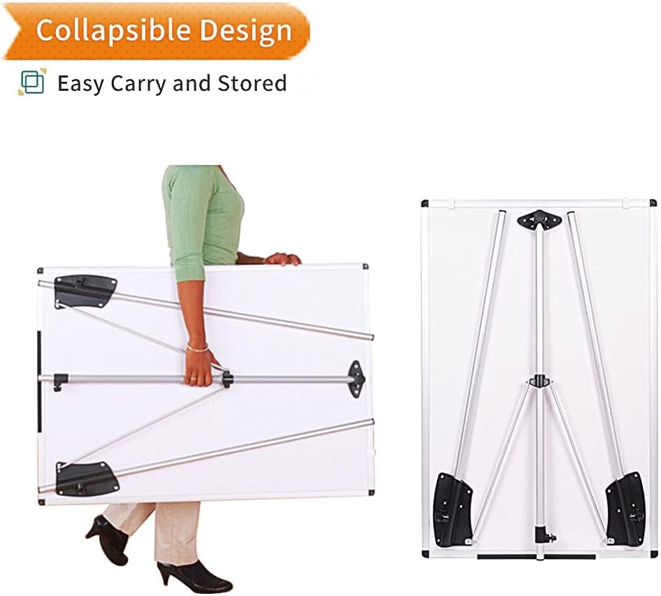 Detalle de VIZ-PRO 36 x 24-Inch Whiteboard Easel, Height-Adjustable Portable Stand