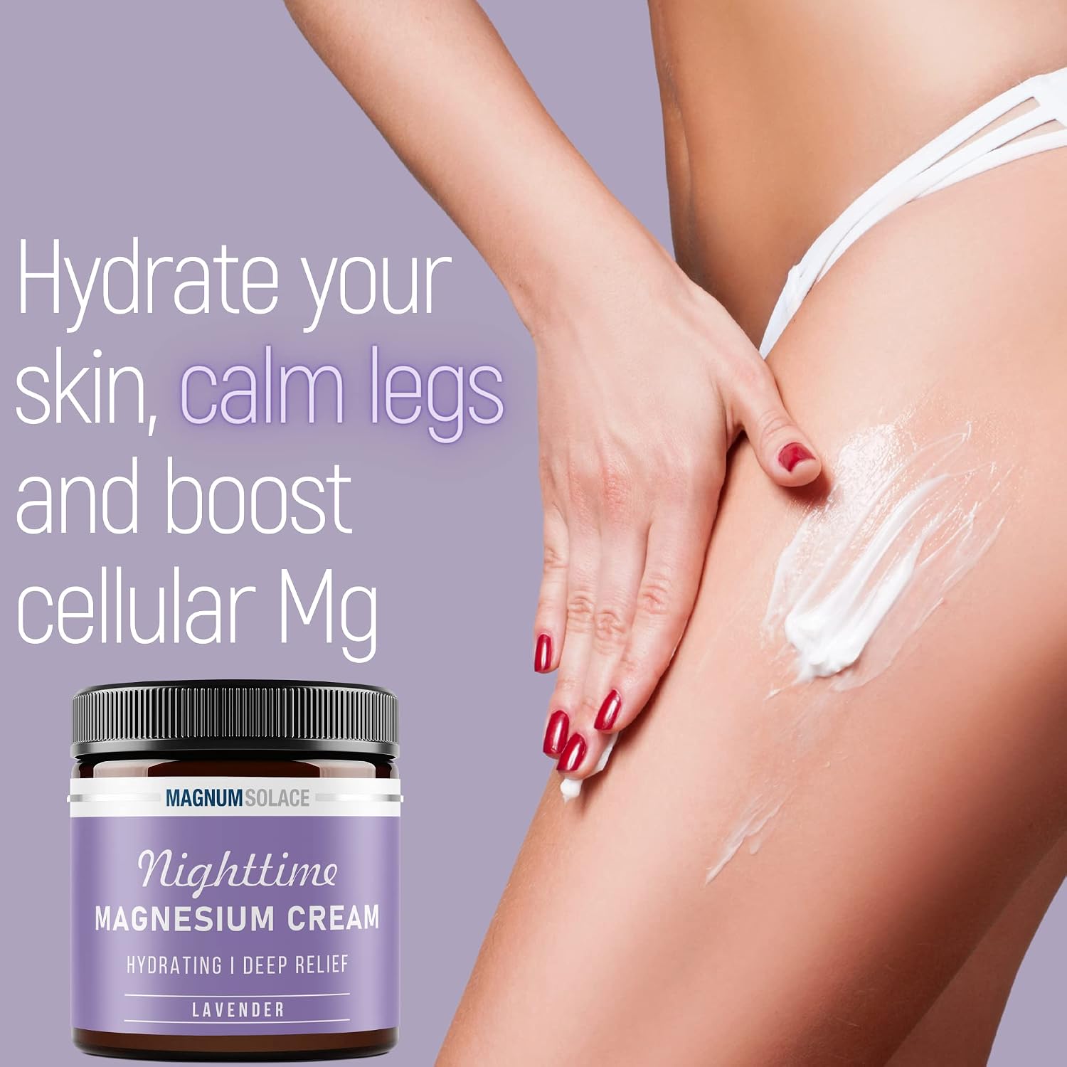 Thumbnail 2 de Magnum Solace Magnesium Lotion – Nighttime Lavender Cream