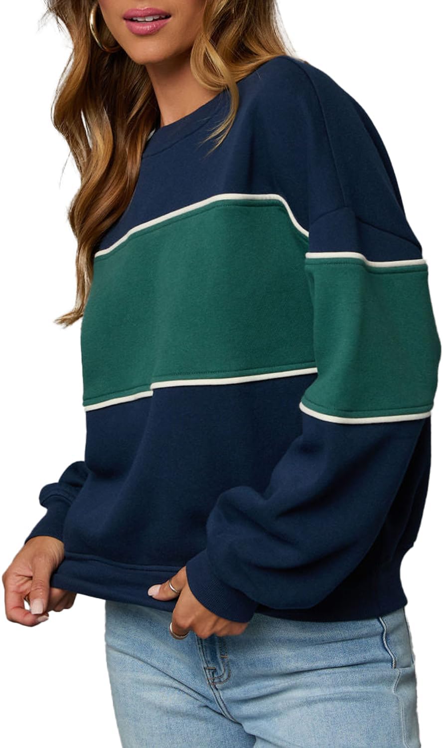 Detalle 2 de LACOZY Oversized Colour Block Sweatshirt for Women