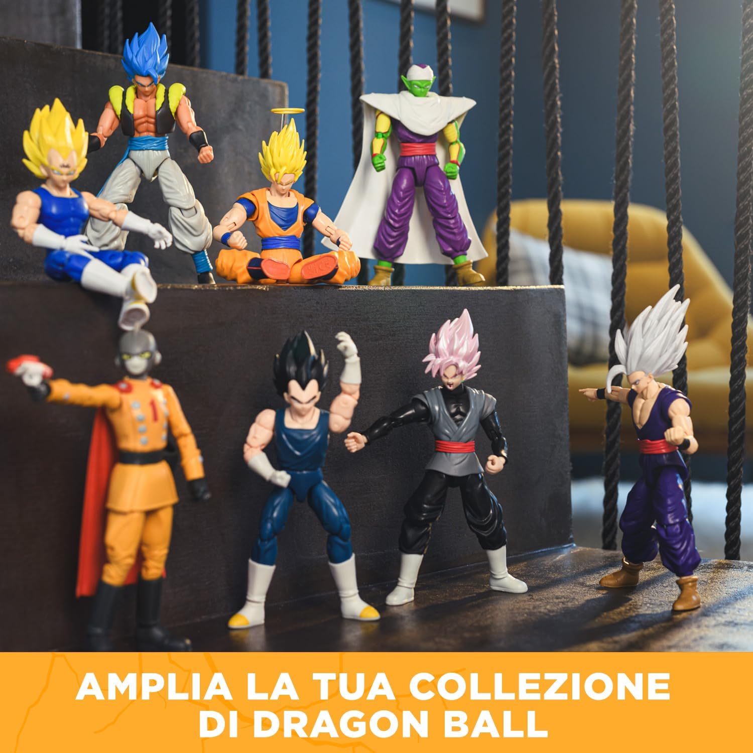 Detalle 2 de BANDAI Dragon Ball Super Dragon Stars Actionfigur Golden Freezer (17 cm) – gelenkige Sammelfigur mit Zubehör