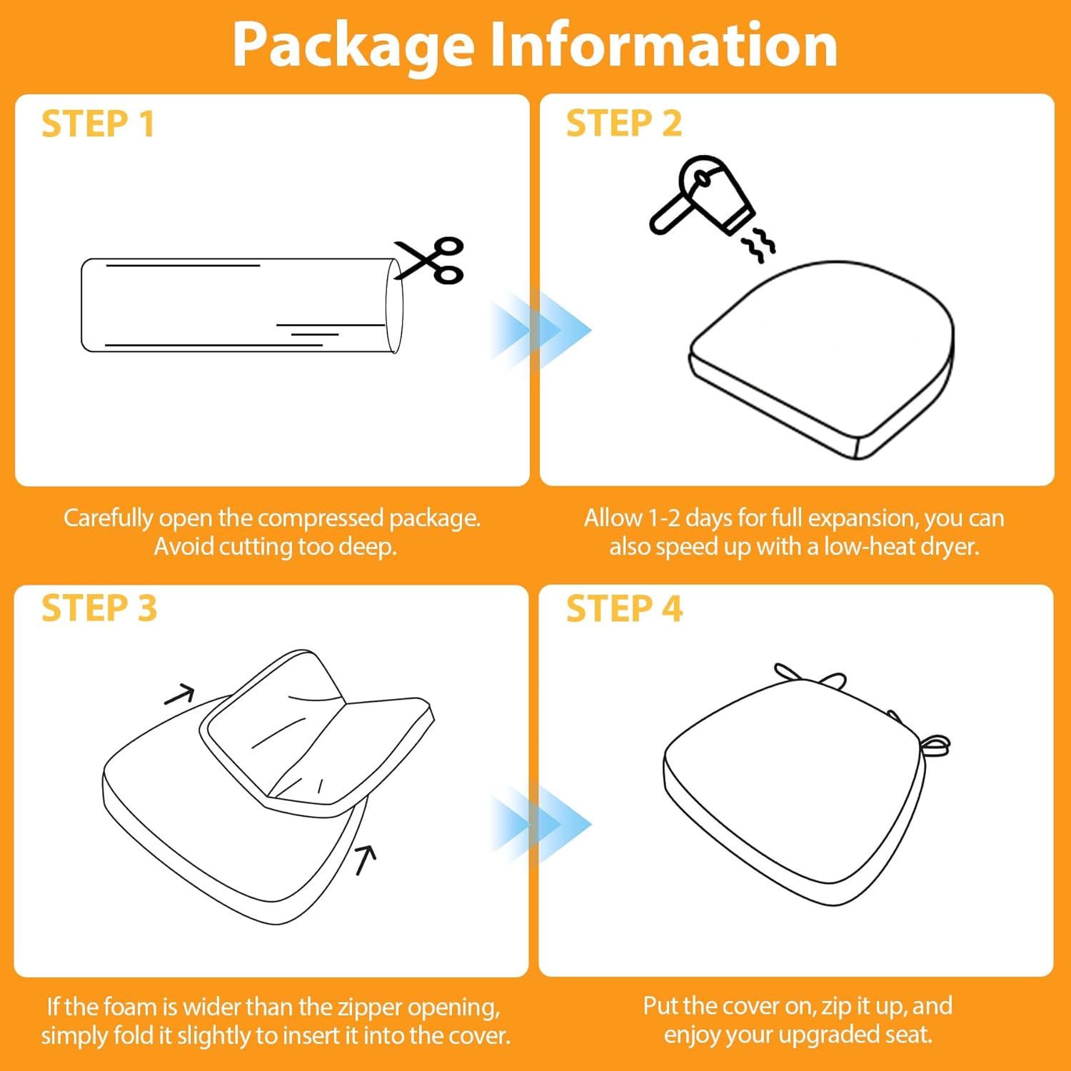 Thumbnail 6 de Ruqmuis Chair Cushions 2" Thick