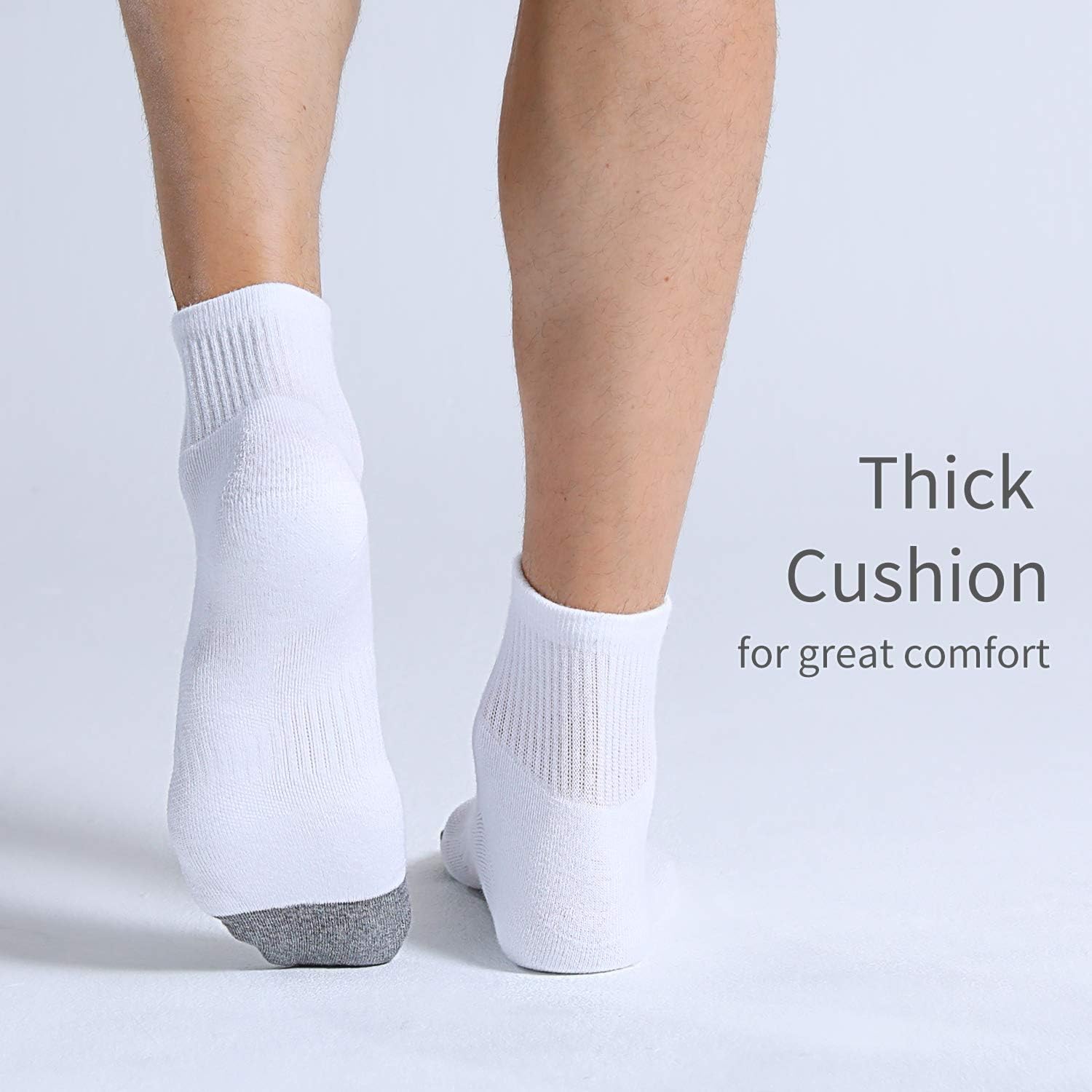 Thumbnail 4 de FITRELL 6-Pack Men’s Athletic Ankle Socks (Cushioned Sports Running Socks) — Breathable & Durable