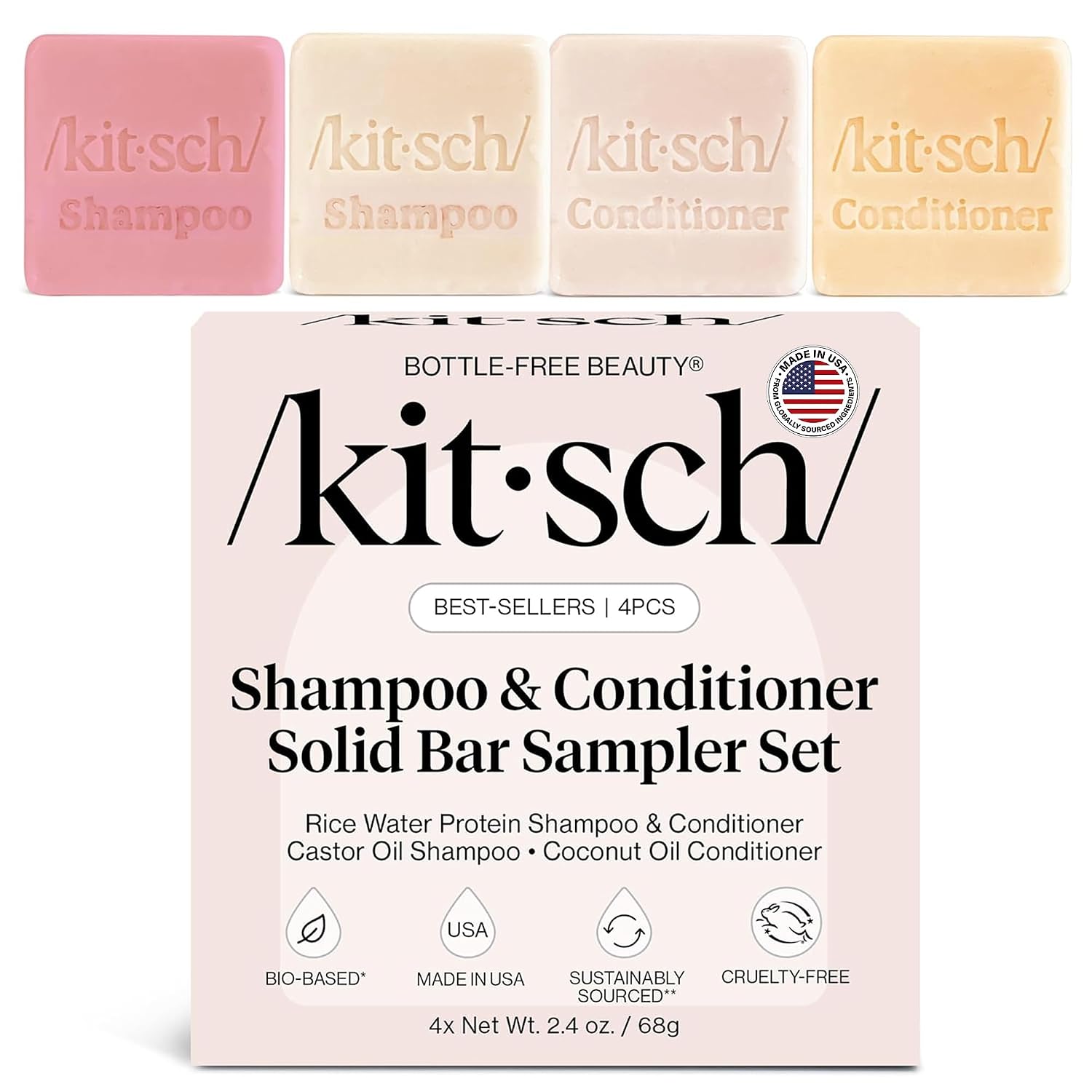 Detalle de Kitsch 4pc Shampoo and Conditioner Set 💇♀