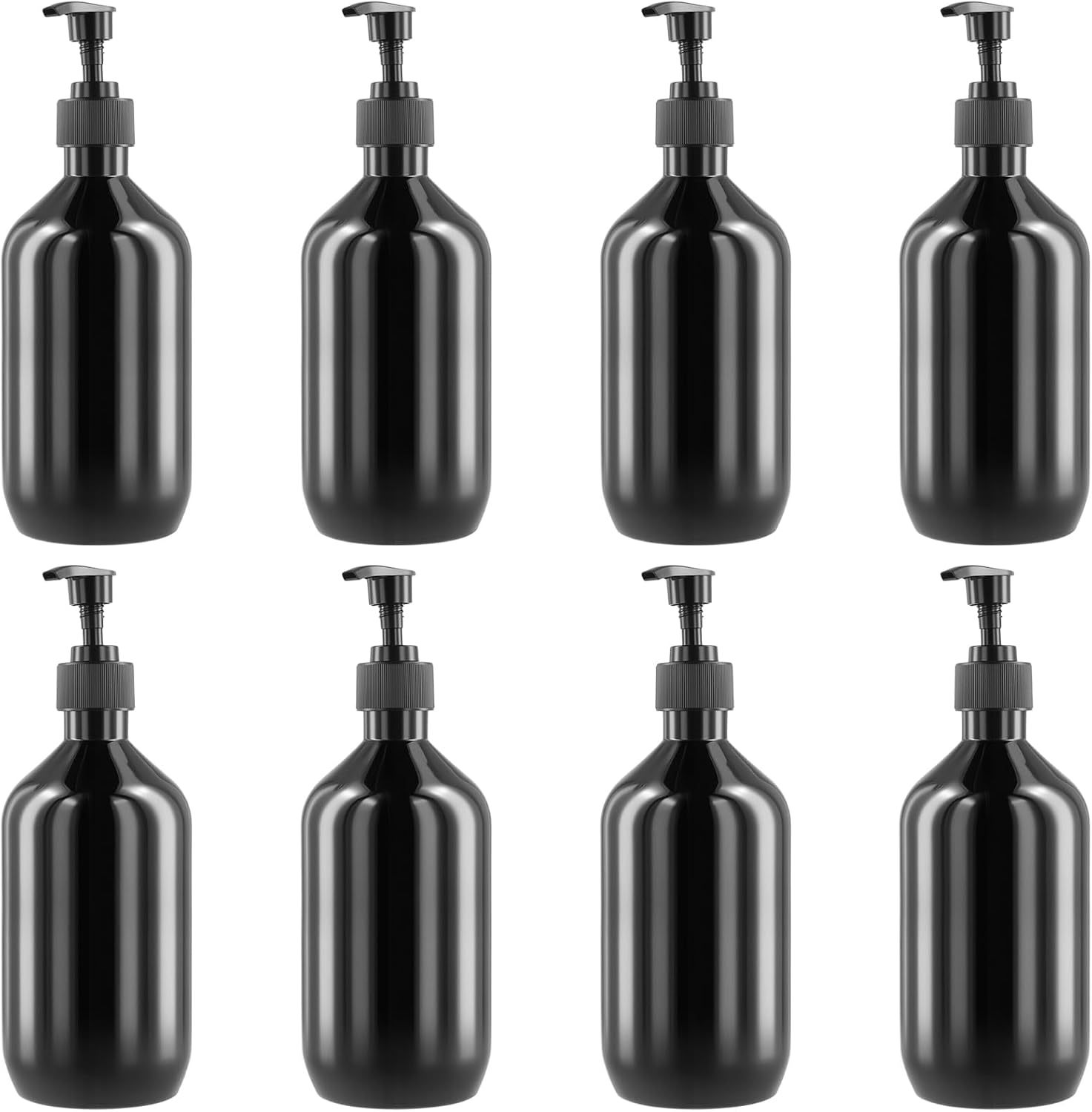Detalle de JIEHIN 8x 500 ml Flaschen Shampoo Schwarz