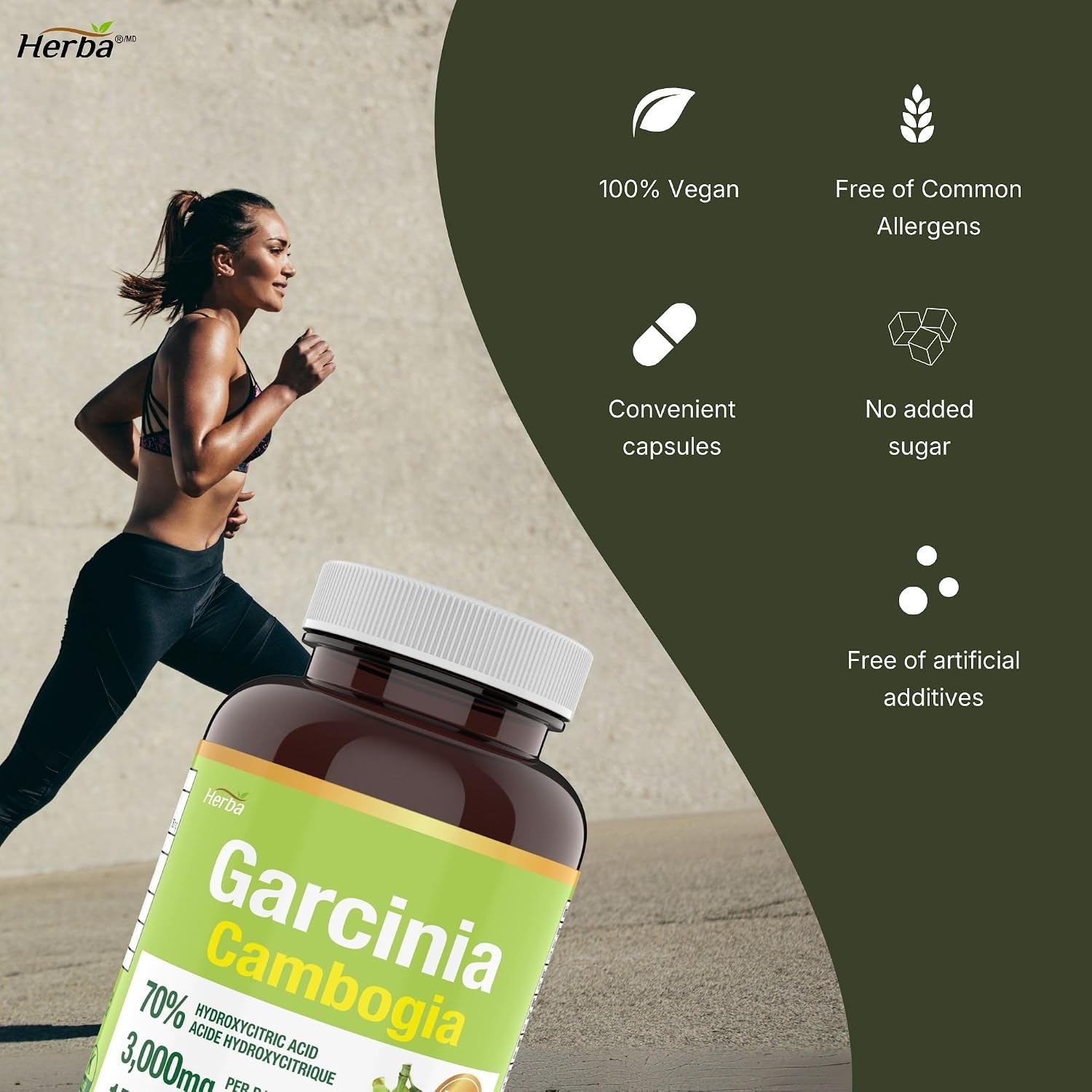 Thumbnail 4 de Herba Garcinia Cambogia Extract, 150 Capsules, 70% HCA, Vegan