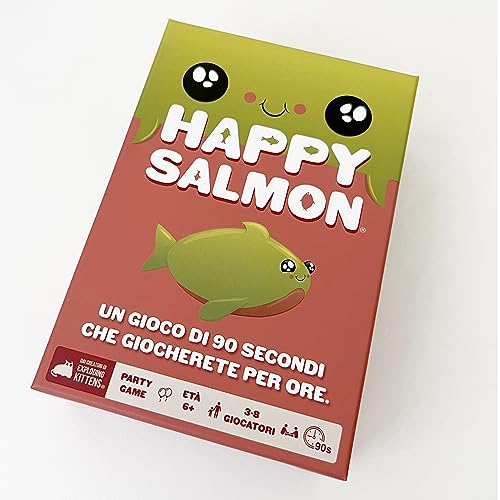 Detalle 2 de Asmodee Happy Salmon – Gioco da Tavolo Divertente