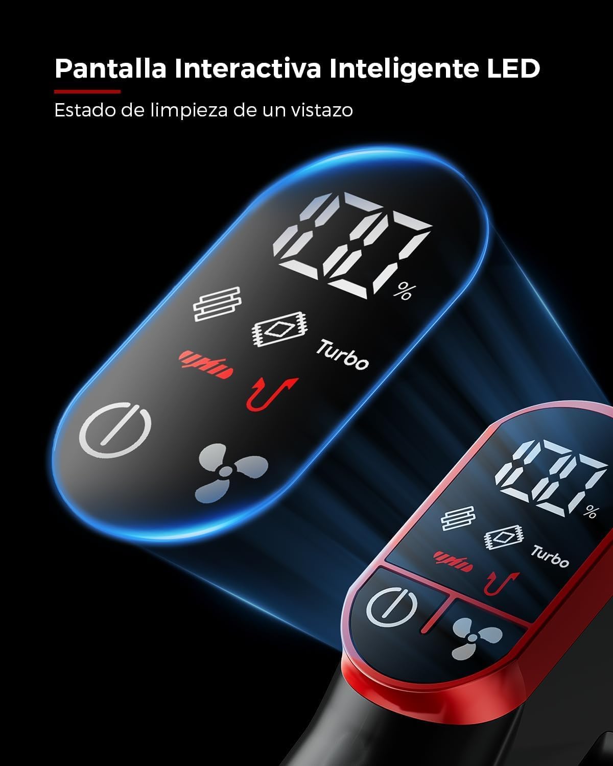 Detalle 2 de VACTechPro 55KPa/600W/70Min. Aspiradora sin cable: potencia estable, filtración de 8 capas y manejo suave