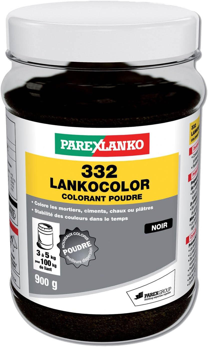 Detalle de Parexlanko 332 LankoColor Noir – Colorant en poudre pour mortier et béton