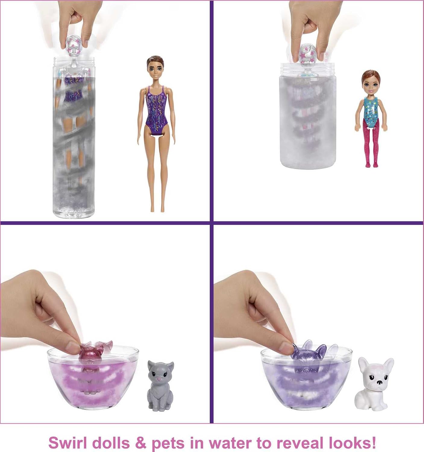 Detalle de Barbie GXJ88 Color Reveal Überraschungsparty-Set mit über 50 Überraschungen