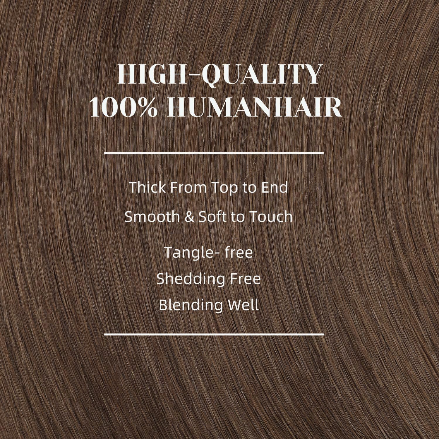 Thumbnail 5 de Clip-in Echthaar-Extensions von GUDOZO (7 Stück, 45 cm, 120 g) – unsichtbare Skin-Weft-Befestigung