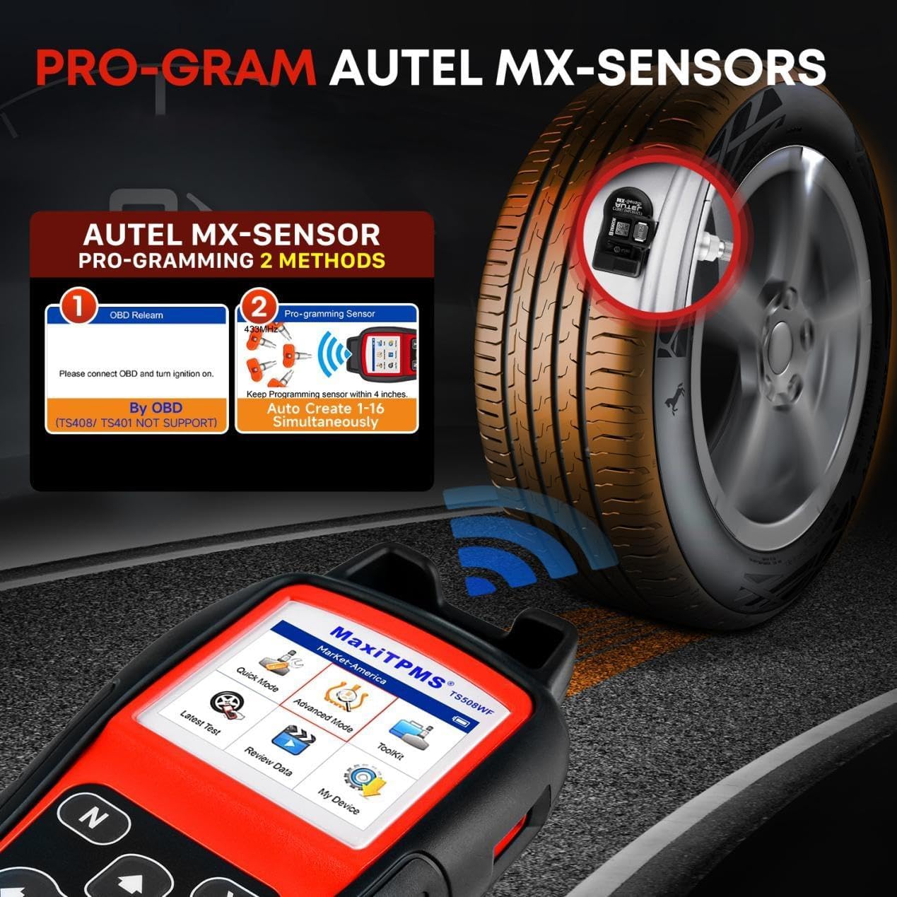 Thumbnail 3 de Autel MaxiTPMS TS508WF 2026 TPMS Tool