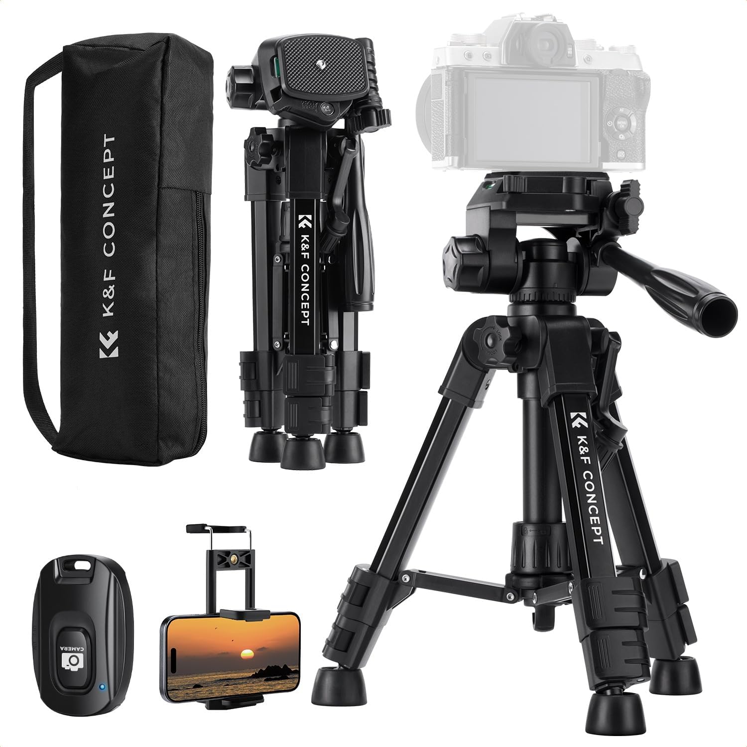 Detalle de K&F CONCEPT S233A0 mini tripod 24.8
