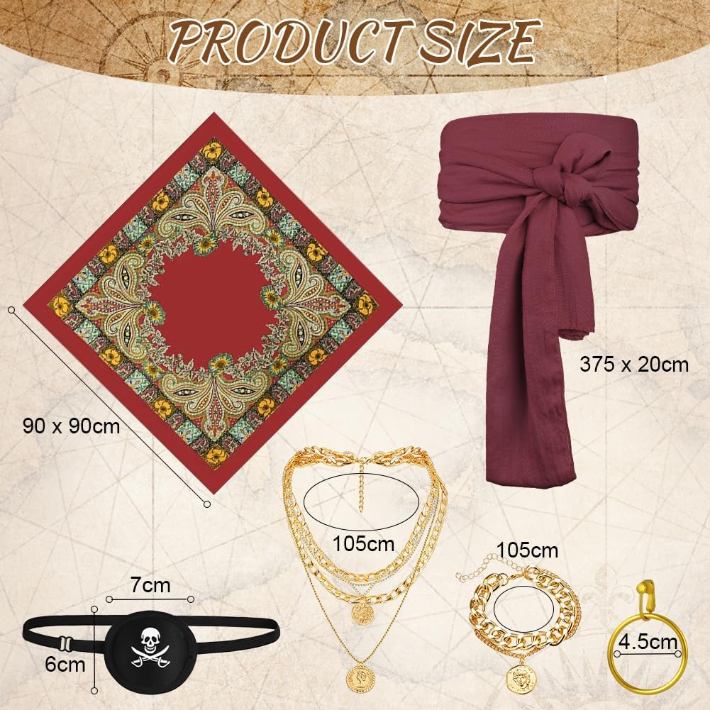 Detalle 2 de Alaoo Kit Accessori Pirata 🎭