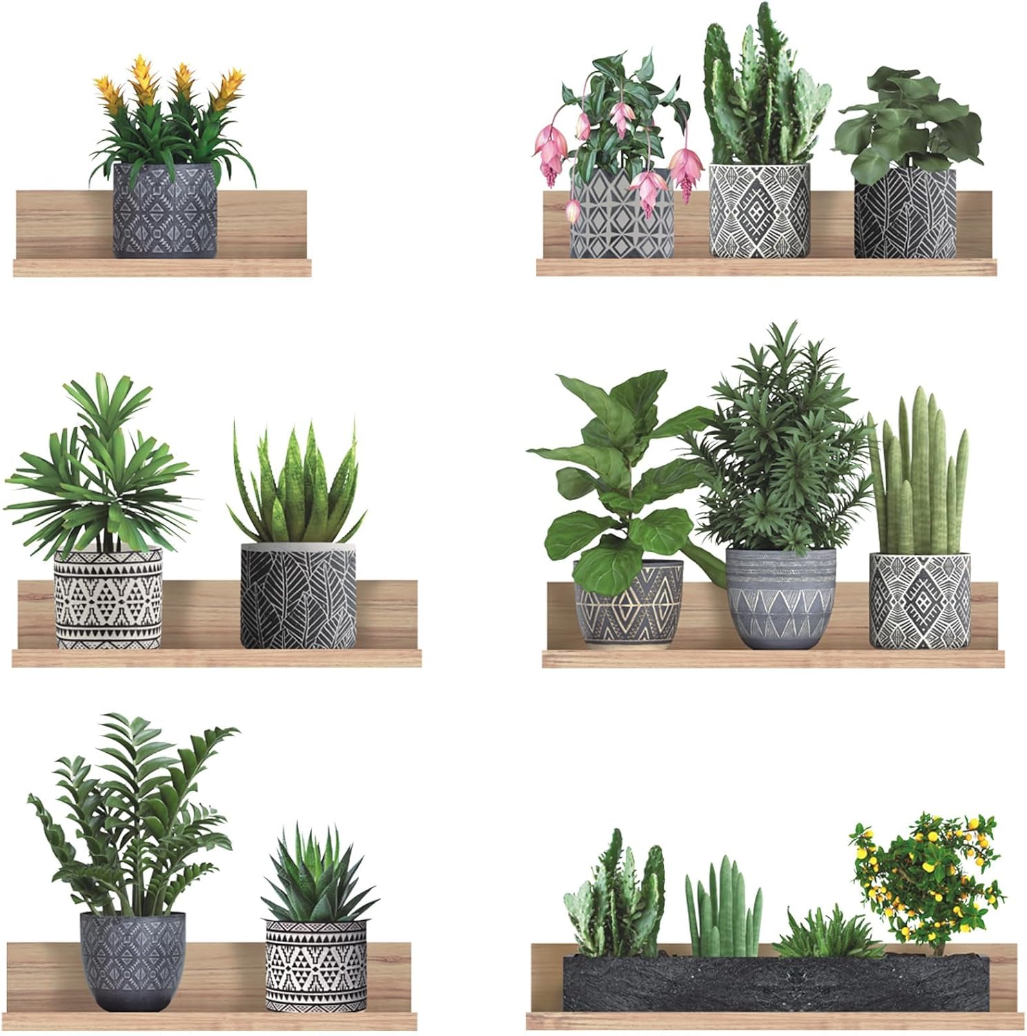 Thumbnail 6 de HLNIUC Plant Wall Decals, Vinyl