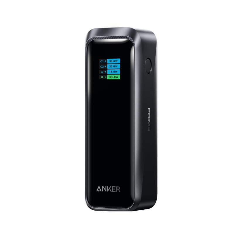 Detalle 2 de Power Bank Anker Prime 20.100 mAh, 220 W, pantalla, carga rápida y doble USB-C | plata
