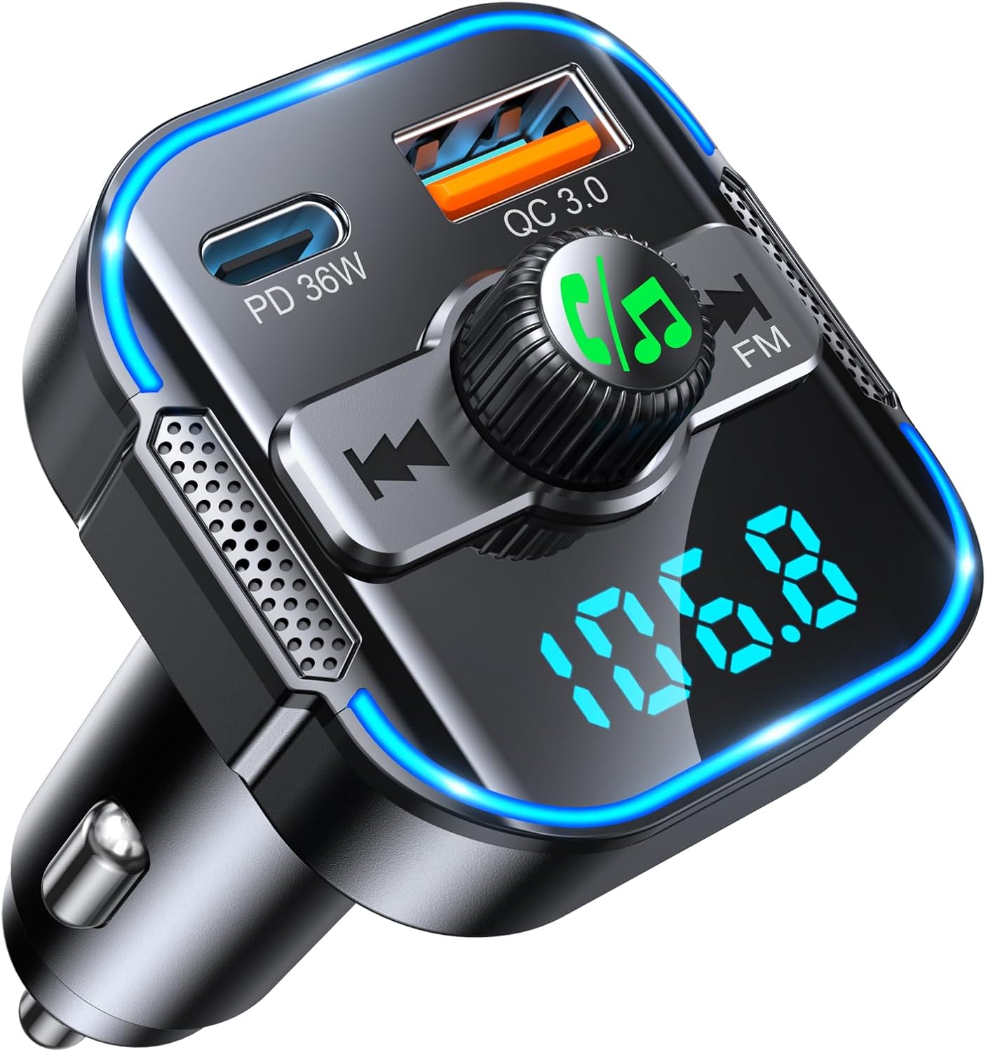 Detalle de Glangeh Transmisor FM Bluetooth 5.3 36W