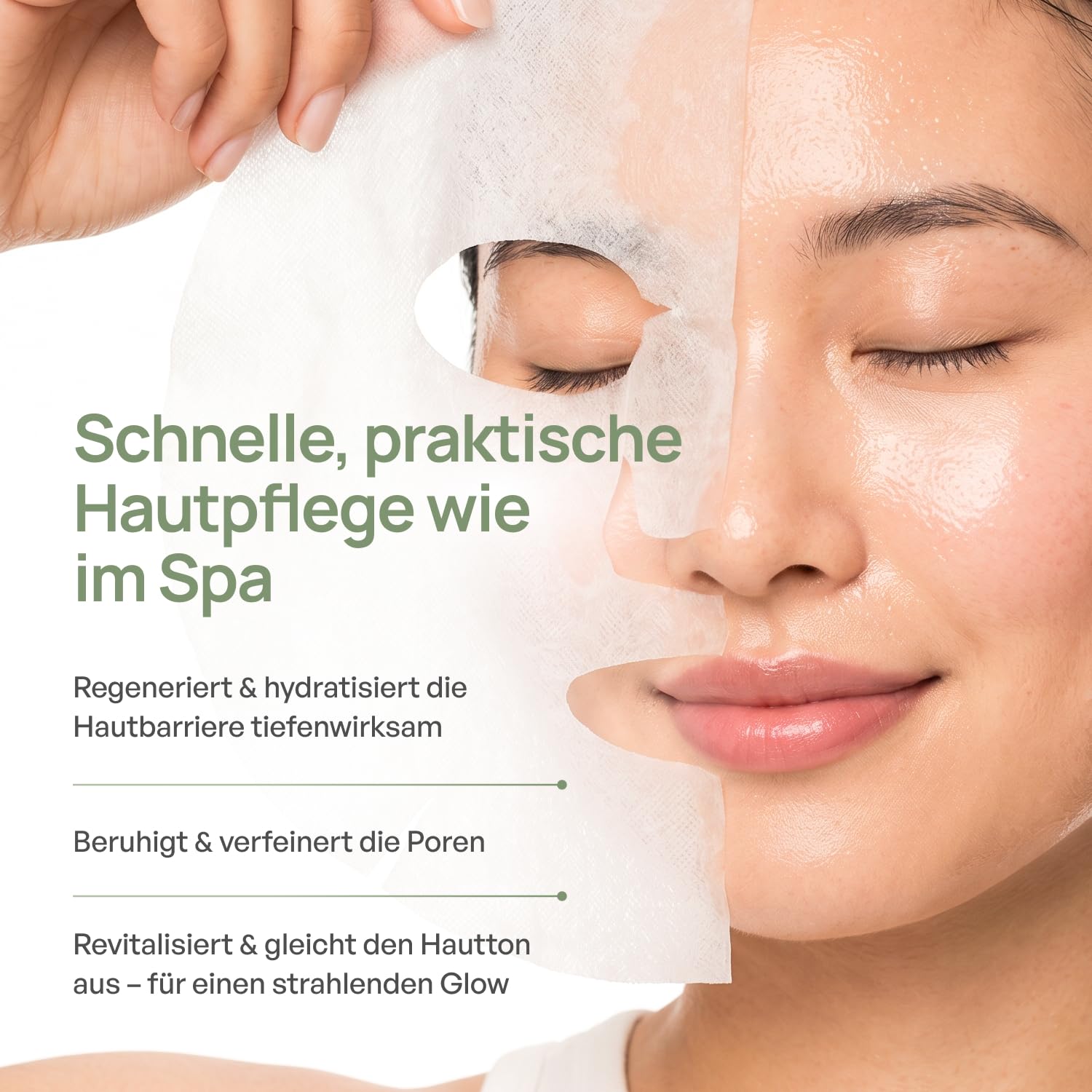 Thumbnail 1 de PLANTIFIQUE Koreanische Gesichtsmaske 5-Pack – Hydrierende Masken mit Superfoods & Hyaluronsäure