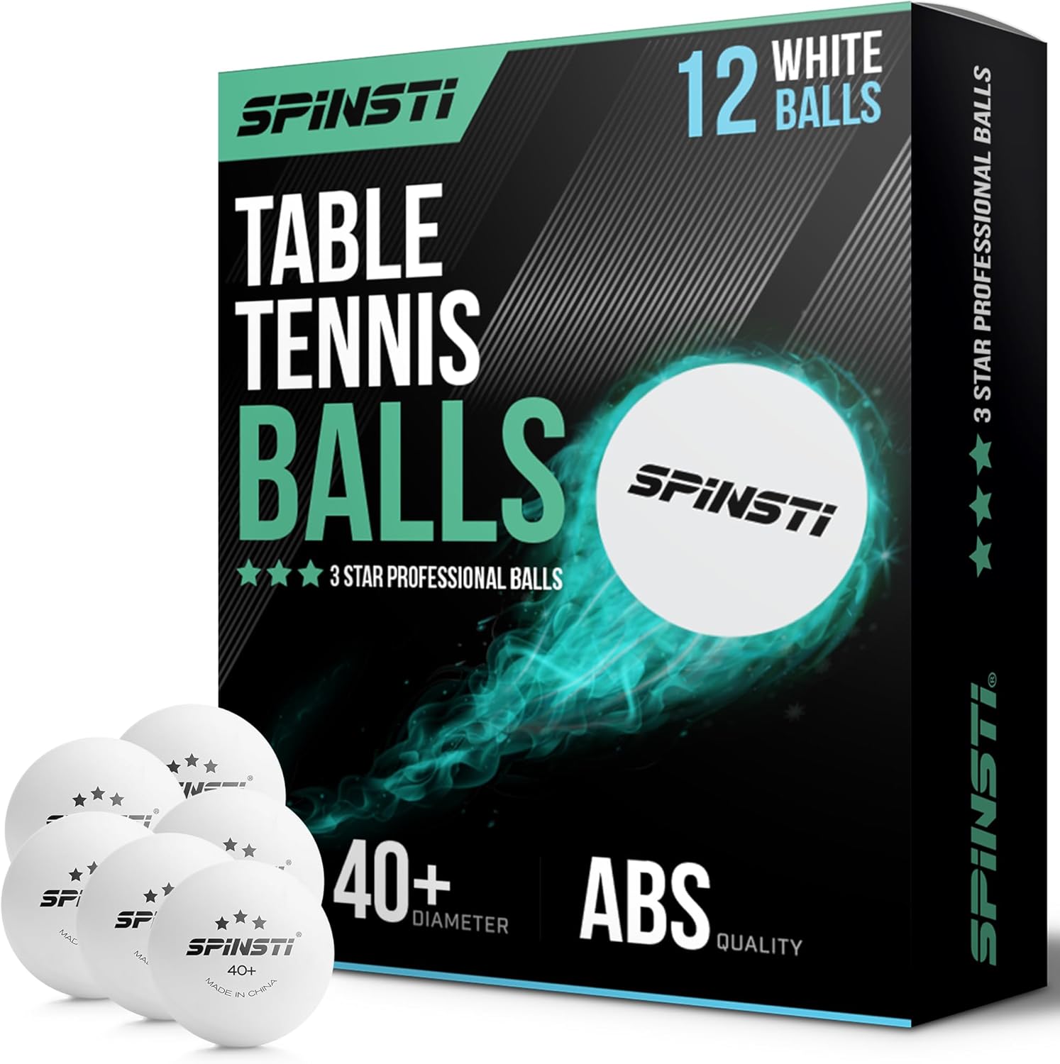 SPINSTI Premium Table Tennis Balls 40 mm
