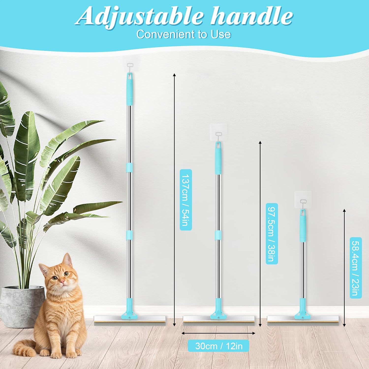 Thumbnail 1 de 4 in 1 Carpet Rake for Pet Hair Removal – Reusable Glove Kit for Dog and Cat Fur