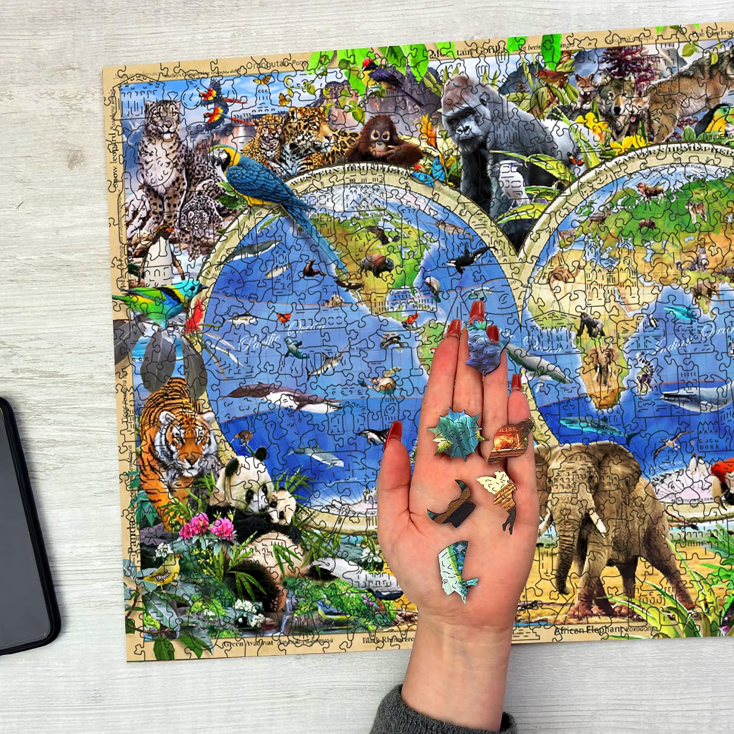 Thumbnail 5 de WOODEN.CITY Holzpuzzle 1000 Teile Tierreich