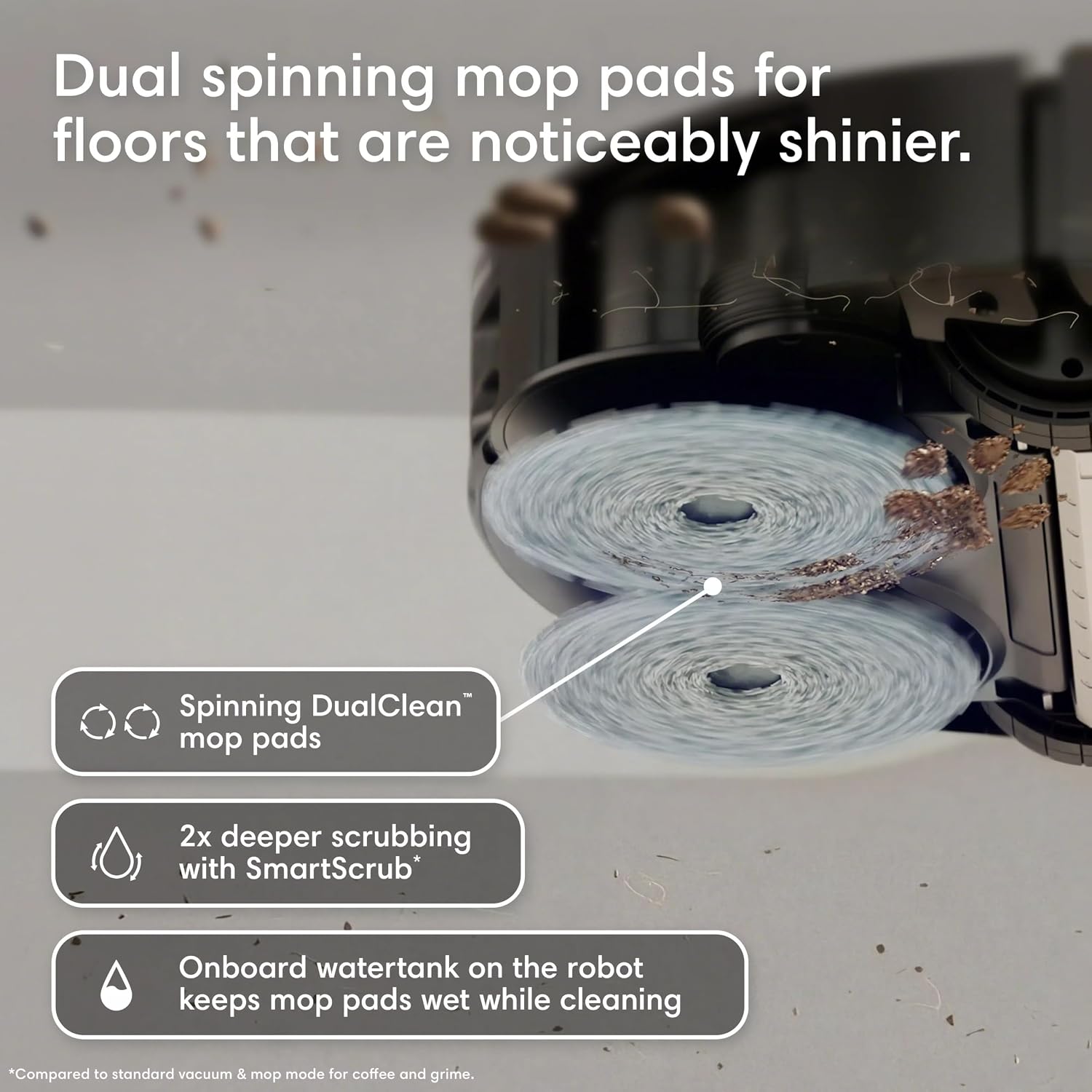 Detalle de iRobot Roomba Plus 575 Robot Vacuum and Mop Combo with 25,000 Pa Suction