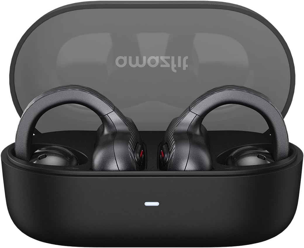 Detalle de Amazfit Up Bluetooth Open-Ear Headphones (clip-on) with AI Noise Reduction, IPX4
