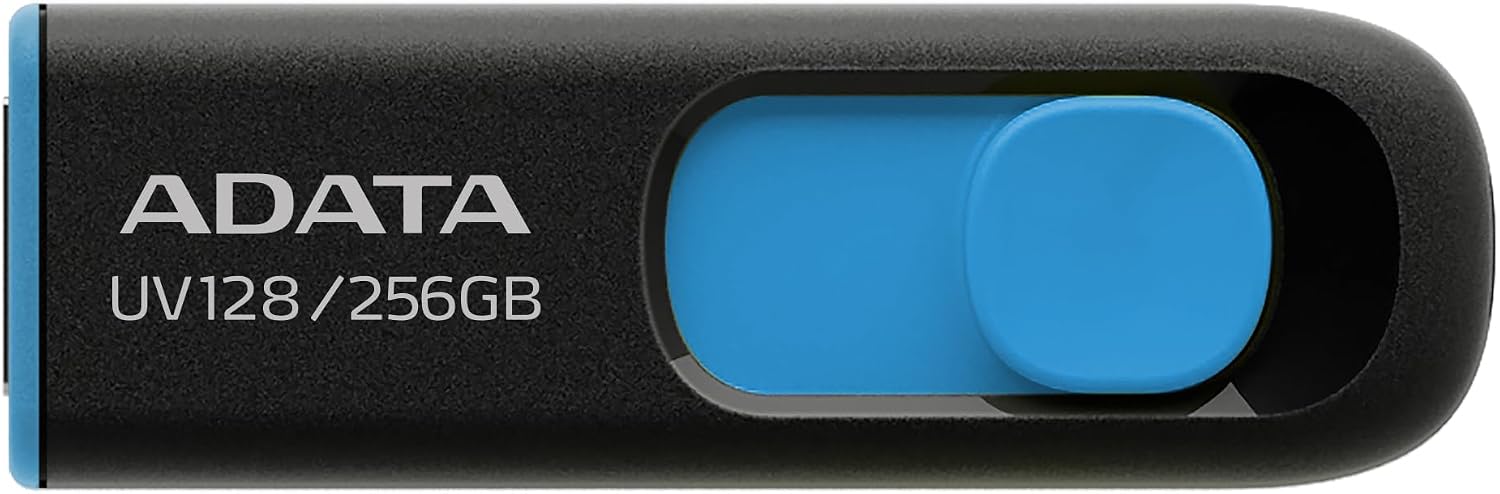 Detalle de エイデータ UV128(AUV128-256G-RBE)USBメモリ 256GB、USB 3.2 Gen 1・最大読込速度100MB/s