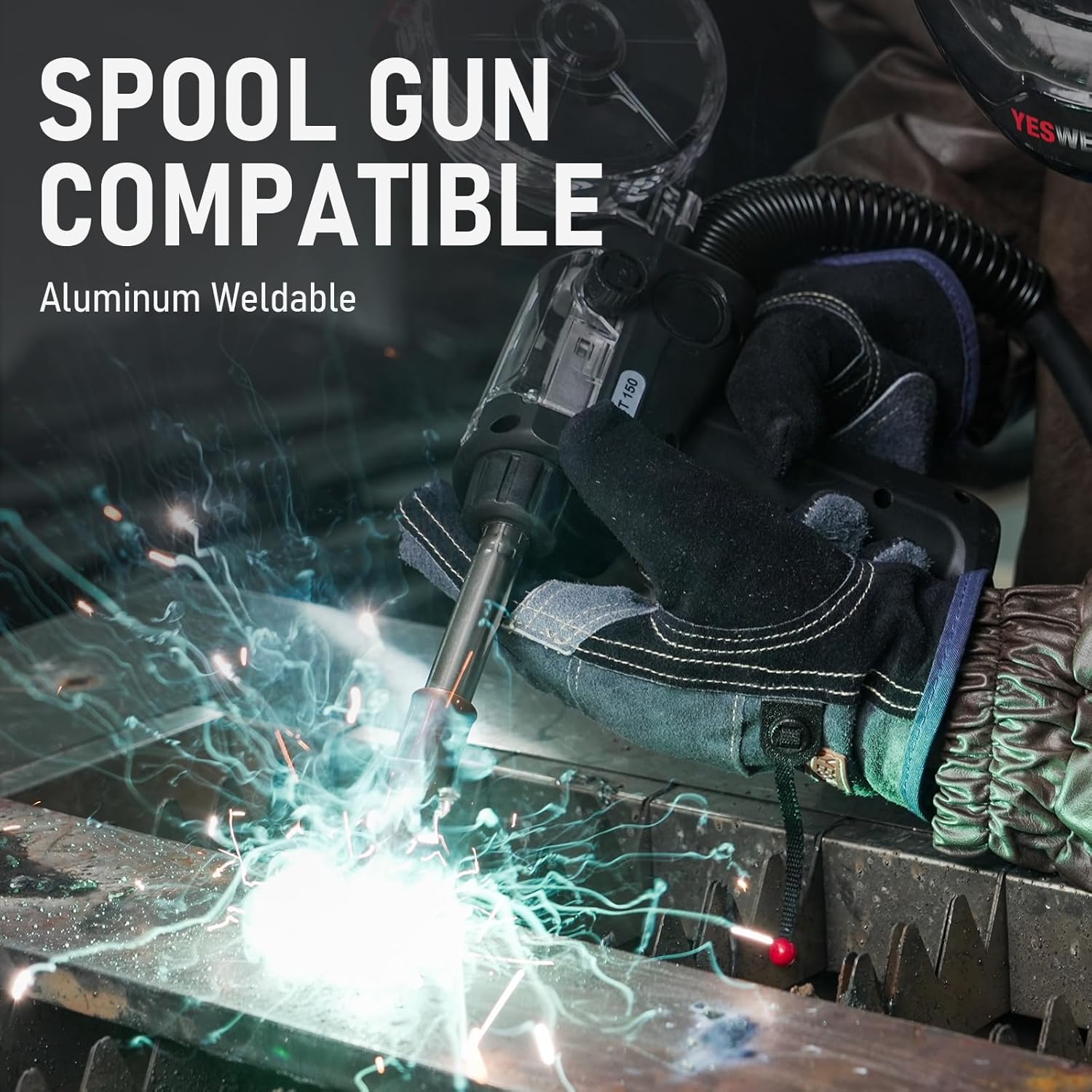 Thumbnail 3 de YESWELDER 185A saldatrice MIG/MAG 6 in 1 multiprocesso con display digitale e controllo sinergico