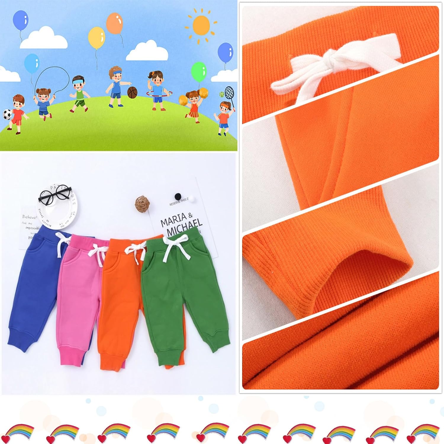 Detalle 1 de CuteOn Toddler Jogger Pants Cotton Blend