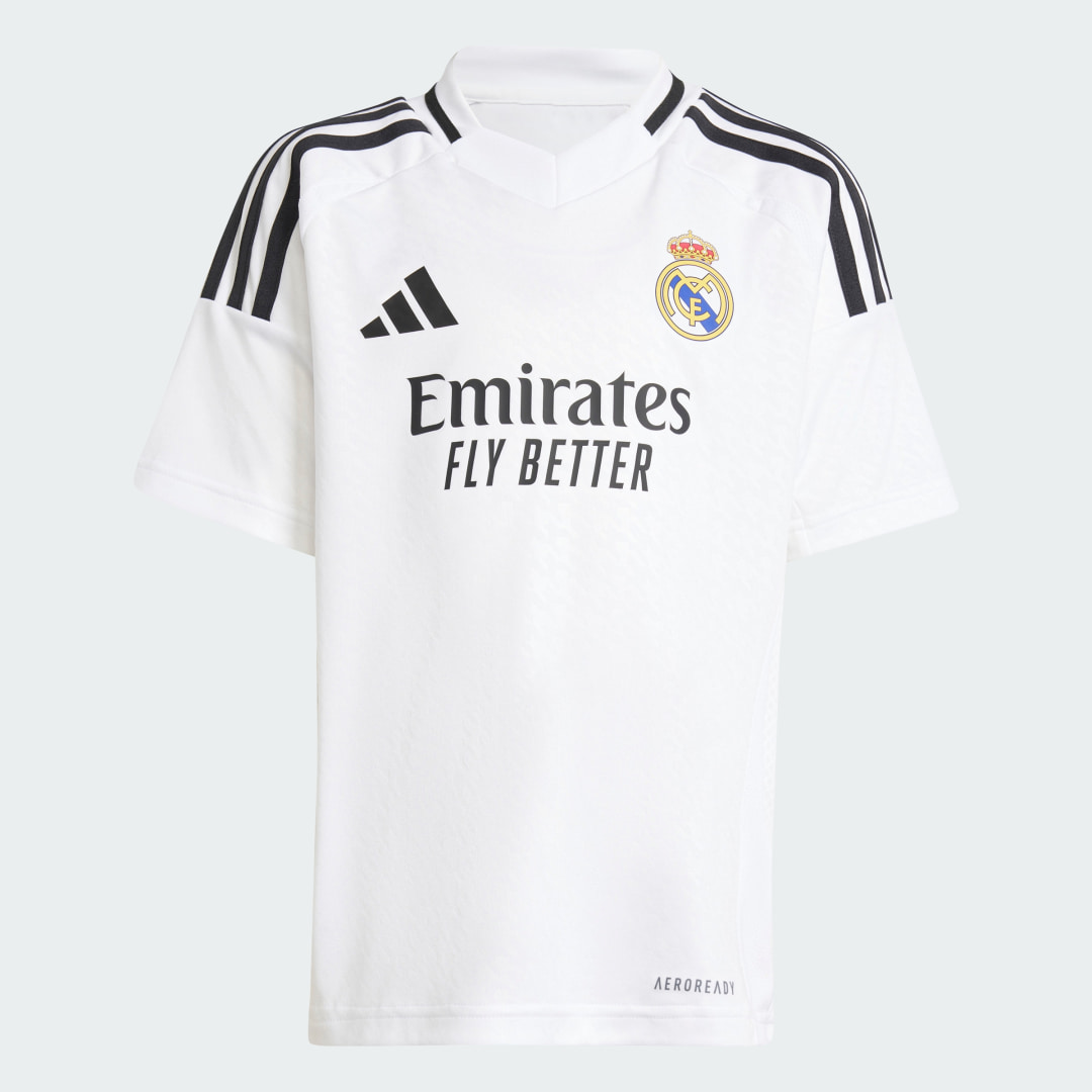 Thumbnail 2 de Miniconjunto primera equipación Real Madrid 24/25 (Niños) Adidas en blanco